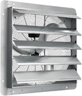 24" Wall Mounted Shutter Exhaust Fan, 3500 CFM Aluminum Blades, 1500 RPM High Speed Low Noise, Automatic Shutter Attic Fan with Exhaust and Intake for Home Attic Garage Greenhouse Shed Basement