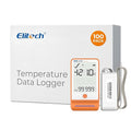 Elitech 100Pack Bluetooth Ultra Low Digital Temperature Data Logger for Refrigerator Shadow Data 100000 PointsExport PDF/CSV Report, Pharmacy Vaccine DDL Calibration Certificate, MAX MIN AVR GSP-6-TLE