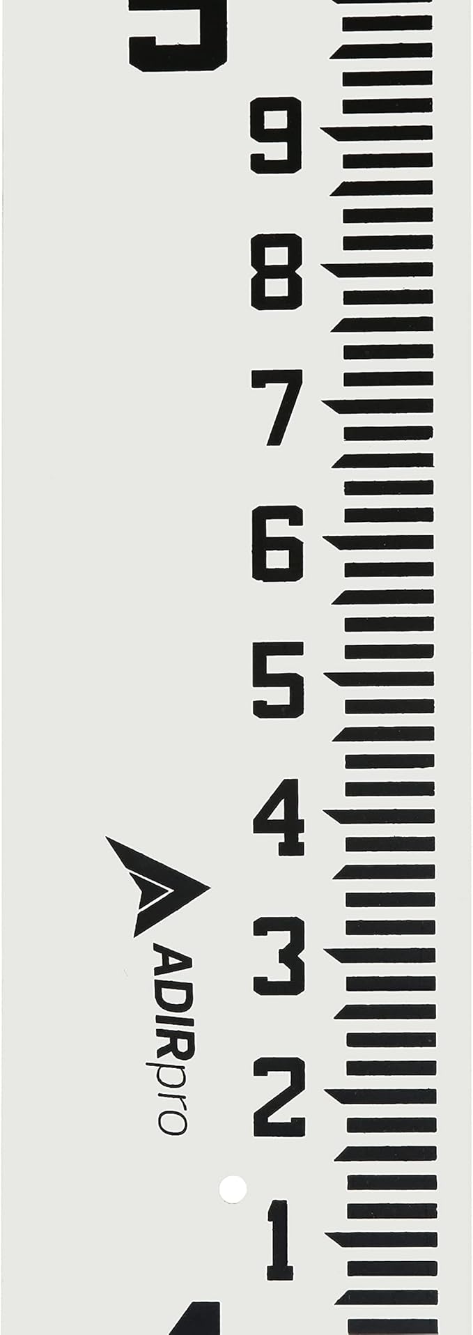AdirPro 4" Wide Stream Gauge - Heavy Duty Gauge - All Weather Guage (100ths/10ths/feet) (4-8')