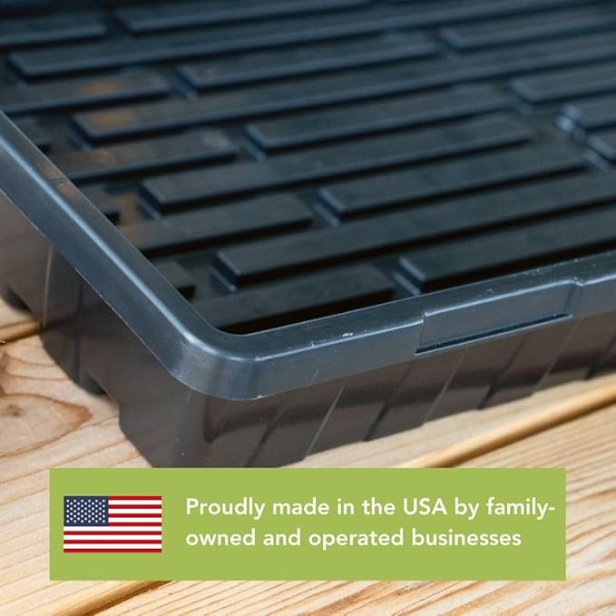 Bootstrap Farmer Reusable Seed Starting Trays - Extra Strength No Holes Nursery Trays, 5-Pack, for Propagation, Seed Starter, Plant Germination, Seedling Flat, Fodder