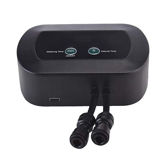 Automatic Watering System with Timer and 360° Adjustable Nozzles, Smart Irrigation Kit for Reptile Terrariums and Indoor Plants, USB Rechargeable Misting Device