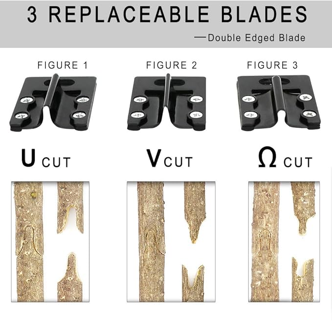 Garden Grafting Tool Kits, ZALALOVA 2 in 1 Pruning Tools Including Grafting Knife Replacement Blades Grafting Tapes Rubber Bands and Labels for Plant Branch Vine Fruit Tree Cutting