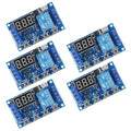 ACEIRMC DC 6-30V Timer Relay Programmable Delay Relay Module Cycle Timer with LCD Display / 5V Micro USB, Smart Home Controller (5pcs)