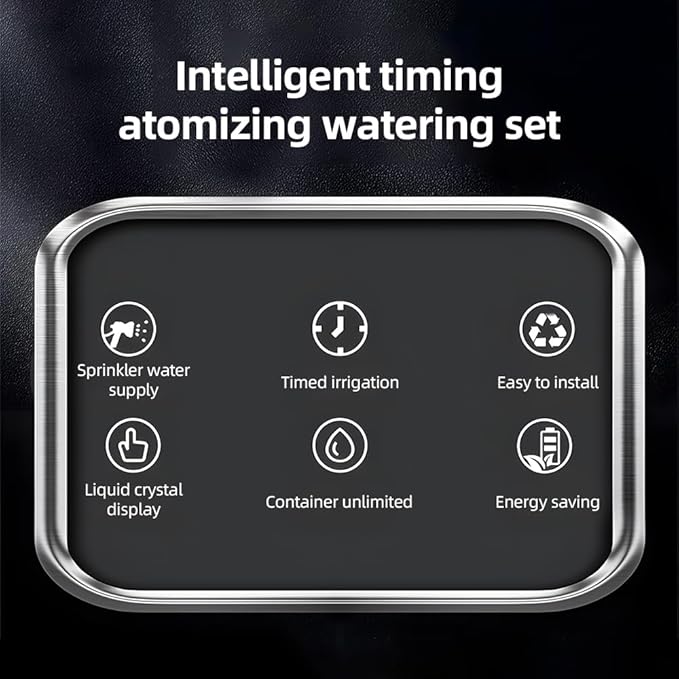 Reptile Sprayer Smart Spray System Touch Screen Controller Reptile Mister with Automatic Timer Low Noise 360 Degree Adjustable Mist Nozzle for Terrarium Amphibian Lizard Snake Frog Plants