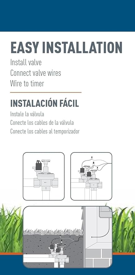 5-Pack Orbit 57020P 1" FPT 100 Series Automatic Inline/Angle Sprinkler Valve with Flow Control