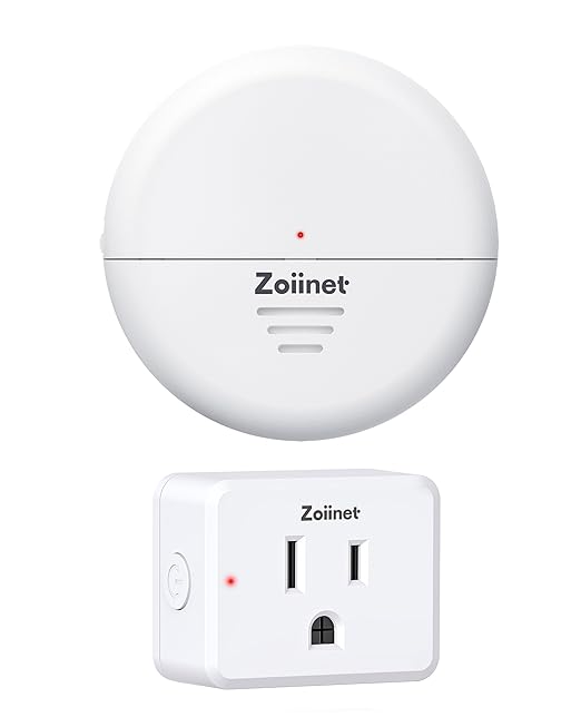 Zoiinet Wireless Motion Sensor Outlet, 15A/1500W, Adjustable Sensing Mode, 260FT Wireless Light Switch Transmitter, No Wiring, Long Time Delay, for Household Appliances