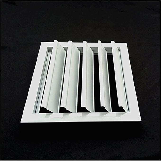 40CM x 40CM Aluminum Alloy Adjustable Ventilation Shutters with Movable Blades - Durable Louvre Vent for Exhaust Fan Outlet, Ideal for Home and Commercial Use