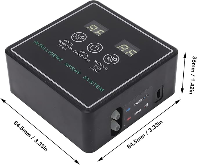 Luocute Reptile Fogger, Smart Spray System with Timer 360 Adjustable Nozzles, Automatic for Terrarium Chameleons Snakes Frogs Turtles
