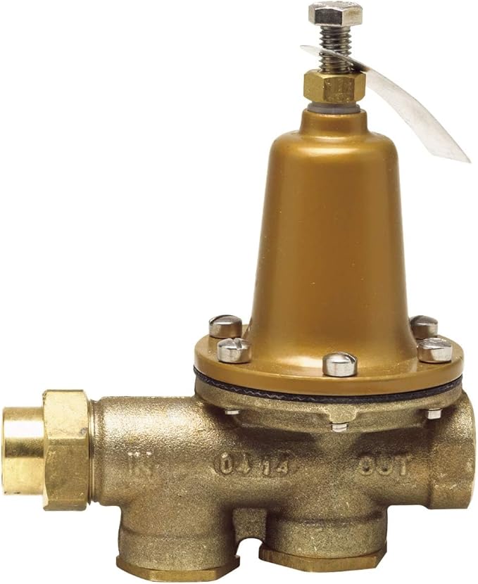 Watts LF25AUB-Z3 Water Pressure Reducing Valve NPT Female Union x NPT Female, Polymer Seat, 3/4 Inch