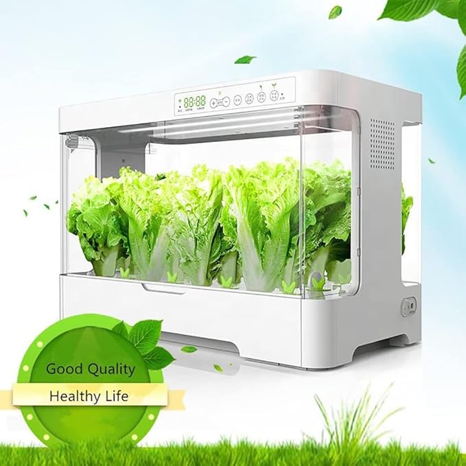 GeRRiT Hydroponics Growing System 30 Pods Indoor Herb Garden Kit with 20W LED Grow Light Automatic Timer Germination Kits 4L Water Tank Smart Garden Planter for Home, Kitchen, Gardening