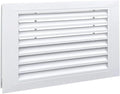 Door Louver Vent Two Sided, Door Vents for Interior Doors, Aluminum Door Air Vent Grille, Metal Louvered Door Vent, Through Door Vent for Bathroom Cabinet (White 20 * 12in)