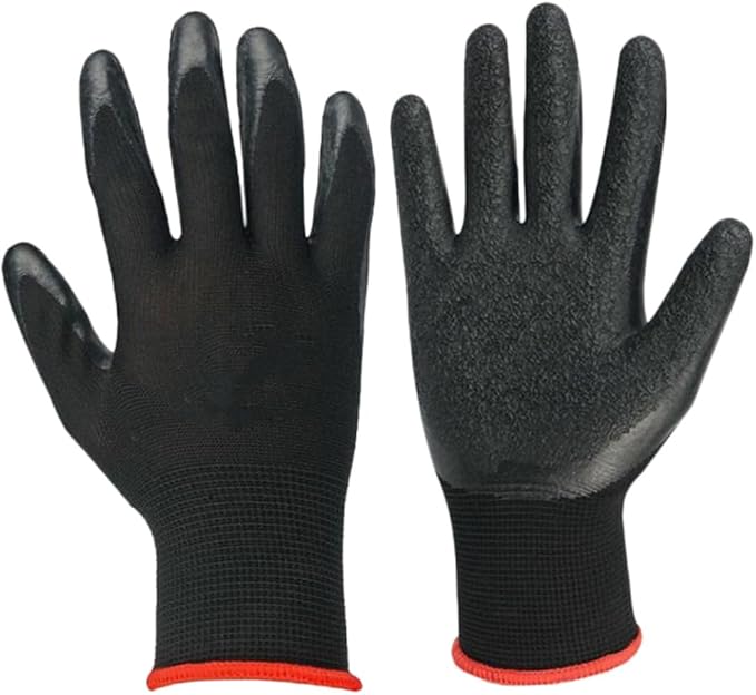 BESTonZON Heavy Duty Gardening Gloves Waterproof Anti-puncture Yard Work Gloves for Men and Women with Anti-wear Latex Coating and Non-slip Grip for Outdoor Garden and Landscaping
