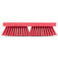 SPARTA Plastic Floor Scrub Brush, Brush Head Only, Deck Brush with ACME Standard Thread Fitting for Deck, Industrial Kitchens, and Hospitals, 10 Inches, Red