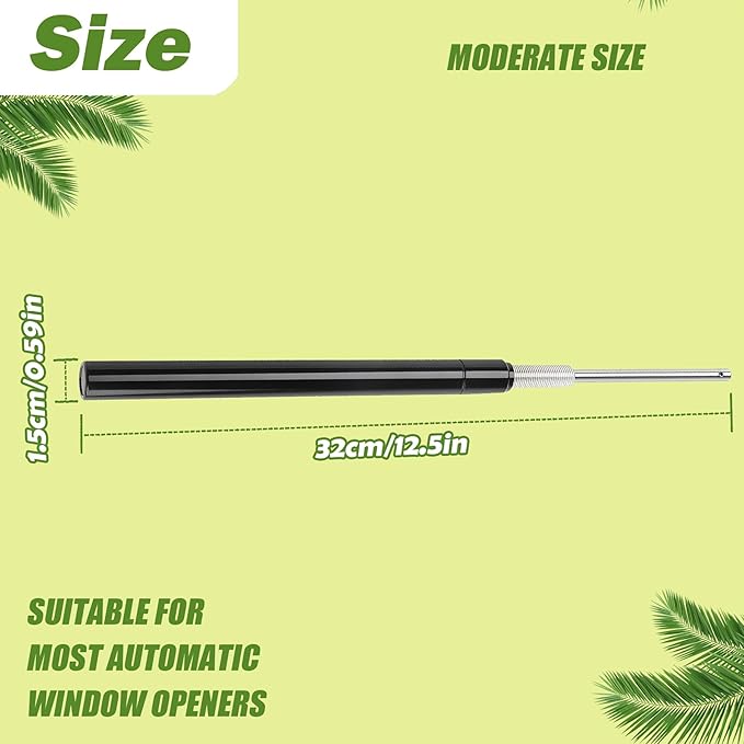 Greenhouse Window Opener Replacement Cylinder Solar Heat Sensitive Powered Roof Vent Kit Automatic Greenhouse Accessories Tool Load Capacity of 15 lbs(1PCS)