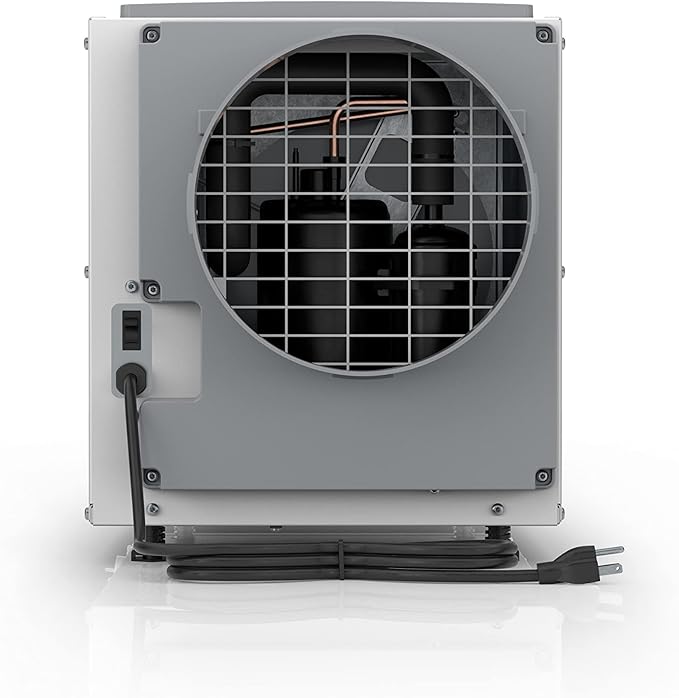 AprilAire E100 Pro 100-Pint Whole-House Dehumidifier + Model 76 Wall Mount Control, Commercial-Grade Dehumidifier for Basement, Crawlspace, or Whole House up to 5,500 sq. ft.