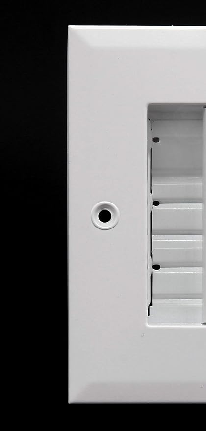 HVAC Premium 14'' X 12'' Adjustable AIR Supply Diffuser - HVAC Vent Cover Sidewall or Ceiling - Grille Register - High Airflow - White [Outer Dimensions: 15.75'' w X 13.75'' h]