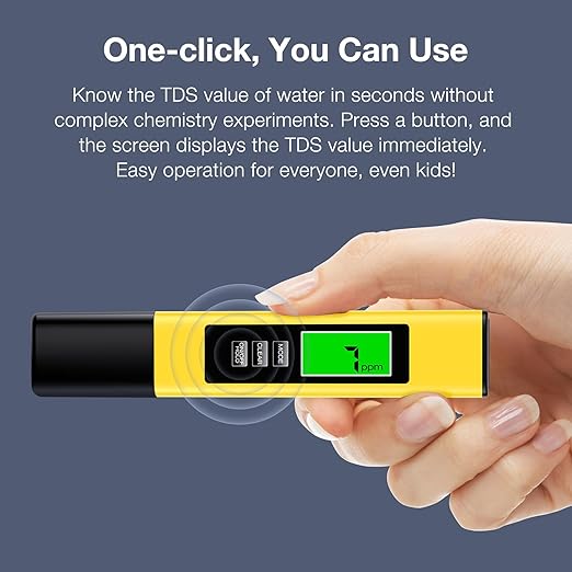2025 All-New 4 in 1 Tds Meter Digital Water Tester - Accurate and Reliable TDS EC & Temp(°C,°F) Meter - 0-9999ppm - Professional Testing for Drinking Water, RO/DI System, Aquariums etc