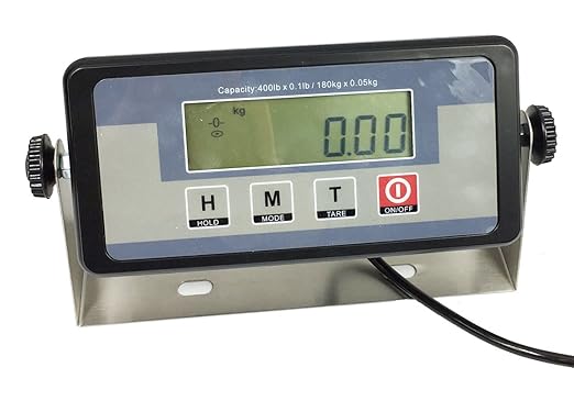 Angel USA Extra Large Platform 22 inches x 18 inches Stainless Steel 400lb Heavy Duty Digital Postal Shipping Scale, Powered by Batteries or AC Adapter, Great for Floor Bench Office Weight Weighing