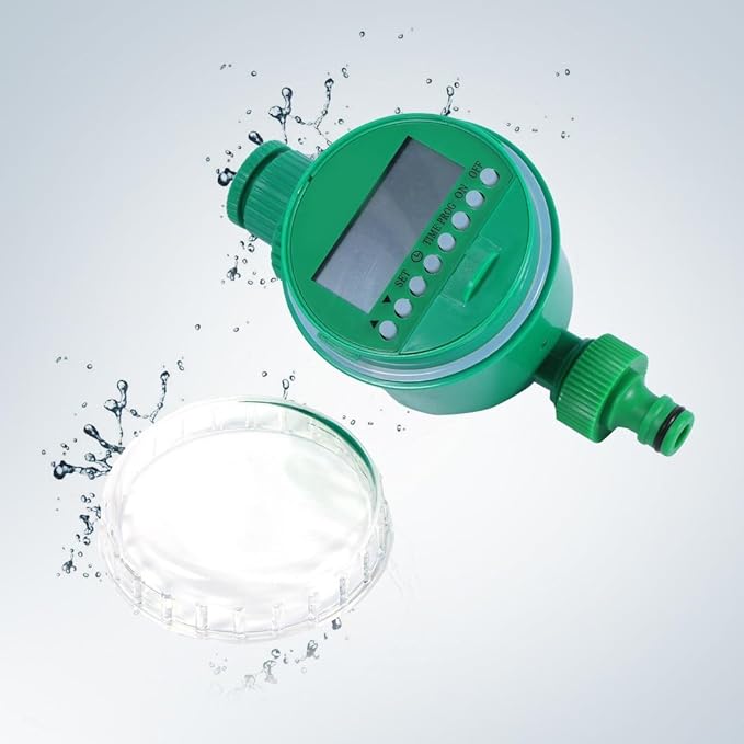 Akozon Water Irrigation Timer Automatic Digital LCD Electronic Home Water Timer Garden Irrigation Controller Programs