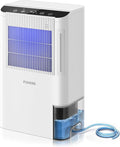 Dehumidifier for Home 2000 Sq.Ft, 85OZ Dehumidifiers for Basement Bedroom Bathroom with Drain Hose, Auto Shut Off, Humidity Display & 7 Color Light