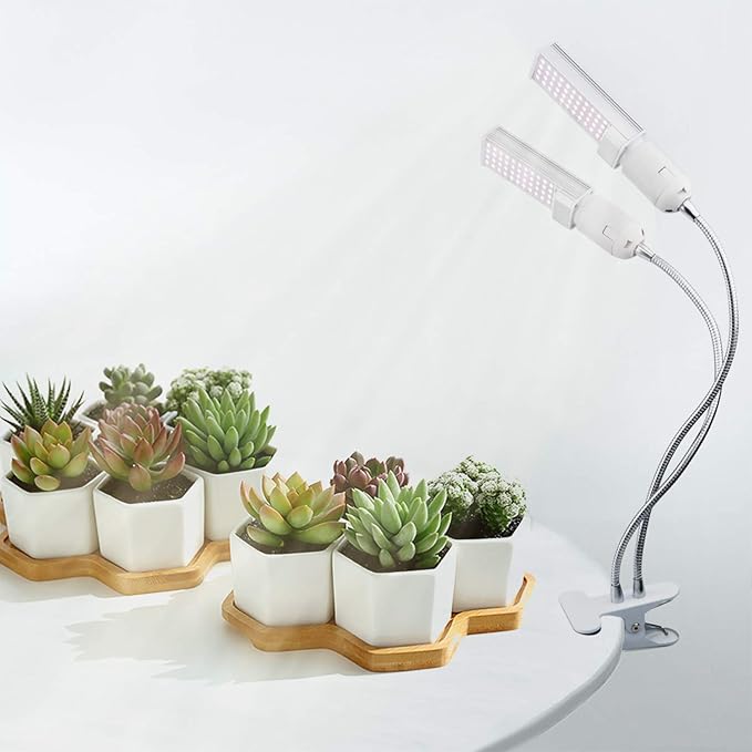 LED Plant Grow Bulbs for Grow Light for Indoor Plants, Sun Light, 44 LEDs of 17W (50W Fluorescent Bulbs Equivalent), 2 Pack (Work on AC110V-220V only)