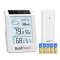 BaldrTherm Outdoor Indoor Thermometer Wireless Weather Station, Dual-Zone Childroom Temp Humidity Monitor, Auto Smart Backlight,Temp/Humidity/Barometric Trend Visualization, White&White