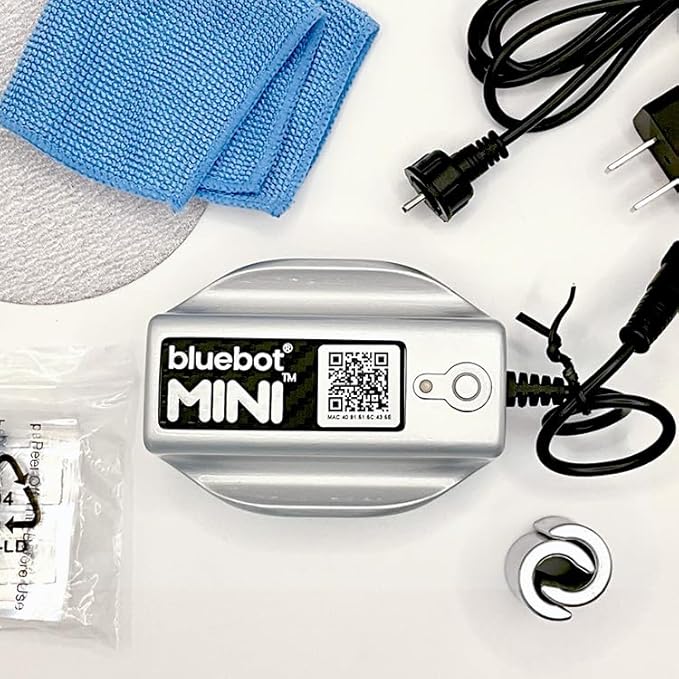 Bluebot Mini Smart Water Meter – WiFi Water Usage Monitor & Leak Detector, Clamp-On Ultrasonic Flow Meter, Real-Time App Monitoring, Easy DIY Install, Fits 3/4” and 1” Pipes, Indoor/Outdoor, Bundle 2