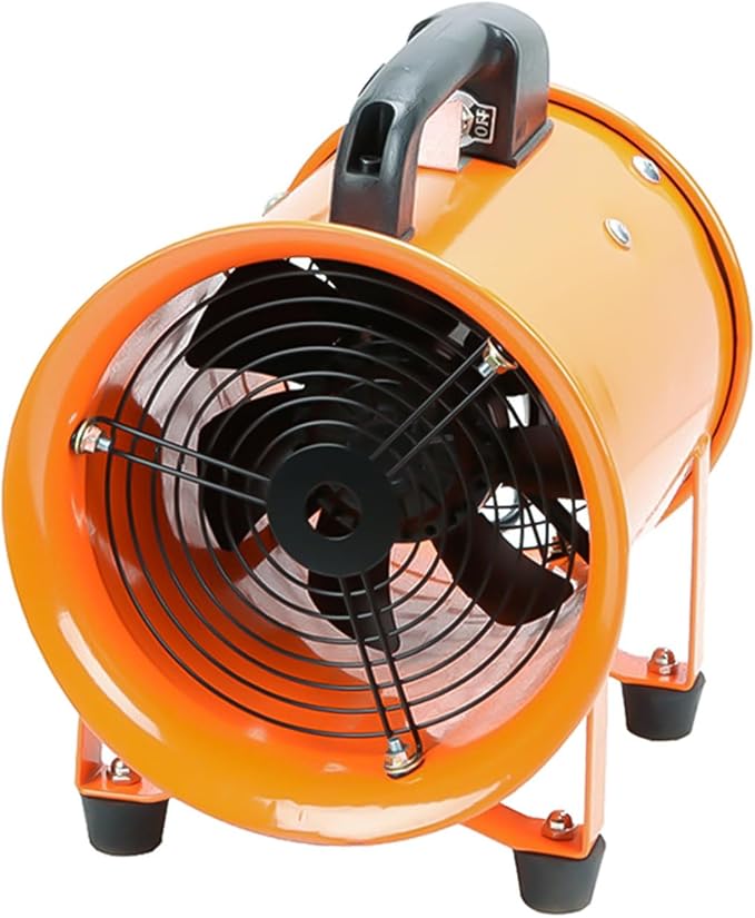 dreamdragon 12-Inch High-Velocity Portable Utility Blower Fan, Industrial Exhaust Fan, 3150 RPM Low-Noise Ventilator for Basements, Workshops, Warehouses, and Confined Spaces