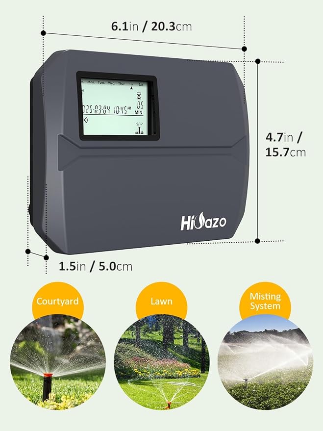 Smart Sprinkler Controller WiFi, 8 Zone Irrigation Controller Indoor with Automatic Weather-Based Watering (2025 New Version)