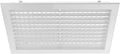 17" x 9" Aluminum Supply & Return Air Grille – Powder-Coated Wall Vent Register Cover with Adjustable Louvers – Flat Duct HVAC Ventilation System Exhaust & Intake Vent with Mounting Clips