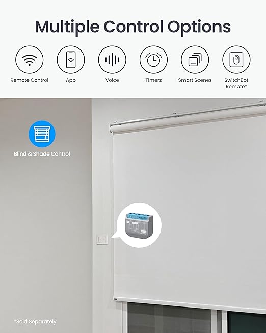 SwitchBot Smart Relay Switch 2PM, Power Metering, Dual Light Control, Built-in Bluetooth Repeater, Wi-Fi&Bluetooth Switch Compatible w/Alexa/Apple Home/Google Home/Matter Hub Required, 2.4GHz