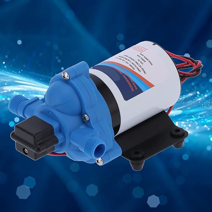 Electric Diaphragm Water Pump 12V 24V DC Self Priming 3.0GPM High Pressure Sprayer Pump for Car Wash Garden Irrigation Boat Household Water Booster System (F33-102-045-101 (12V))