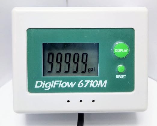 Savant Flow Totalizer and Flow Rate Meter 3/4" NPT for Water Filter