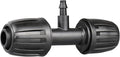 Gardrip Drip Irrigation Fittings for 1/2 Inch to 1/4 Inch Tubing Reducing Tee：1/2" (1/2" ID x 0.65" OD) to 1/4" Drip Line Anti-drop Locked Nut Barbed Reducer Tee Connectors (12 Pack)