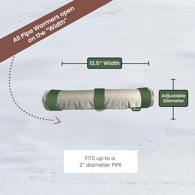 The Original Pipe Insulation (5°F) Winter Freeze Protection (UV-Coated) for Pipes, Pumps, Sprinkler Irrigation Valves & Backflow Preventers – 9W x 13.5L Roll