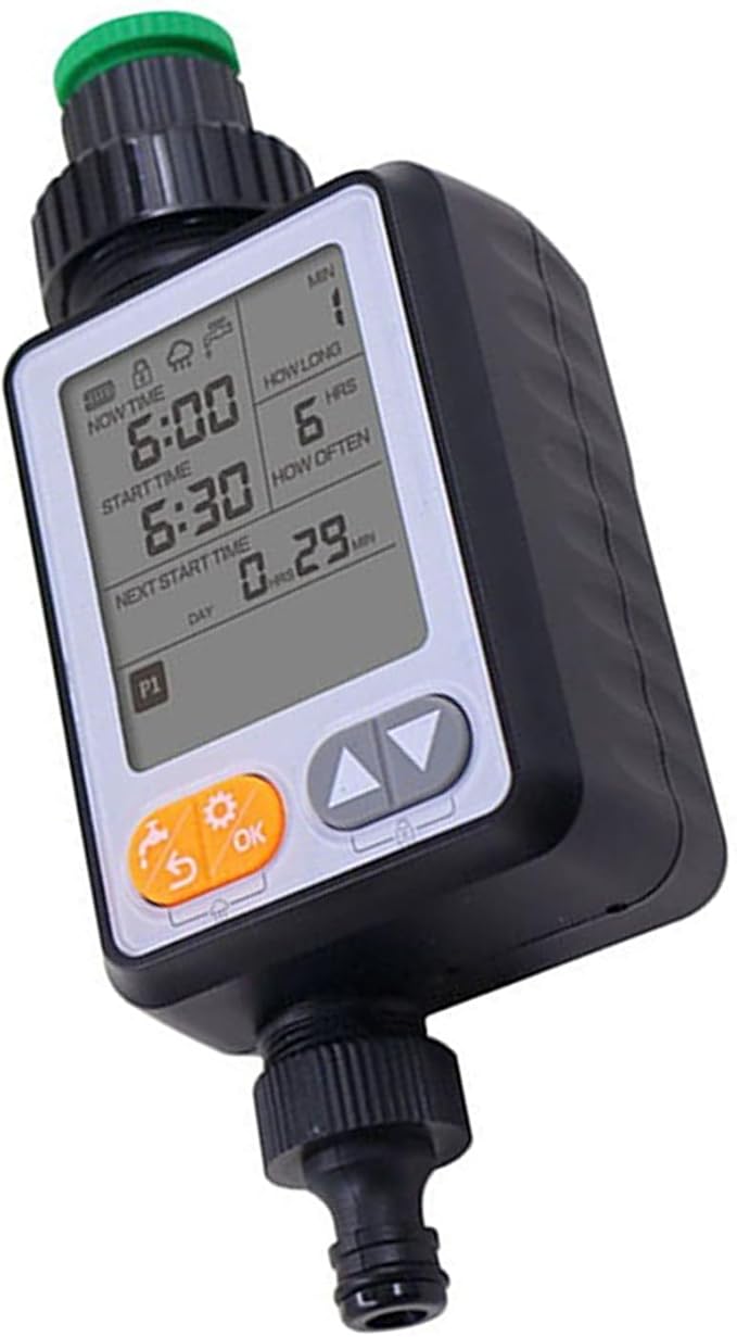 Outdoor Plant Watering Timer with Detection and LCD Display for Precise Irrigation Control