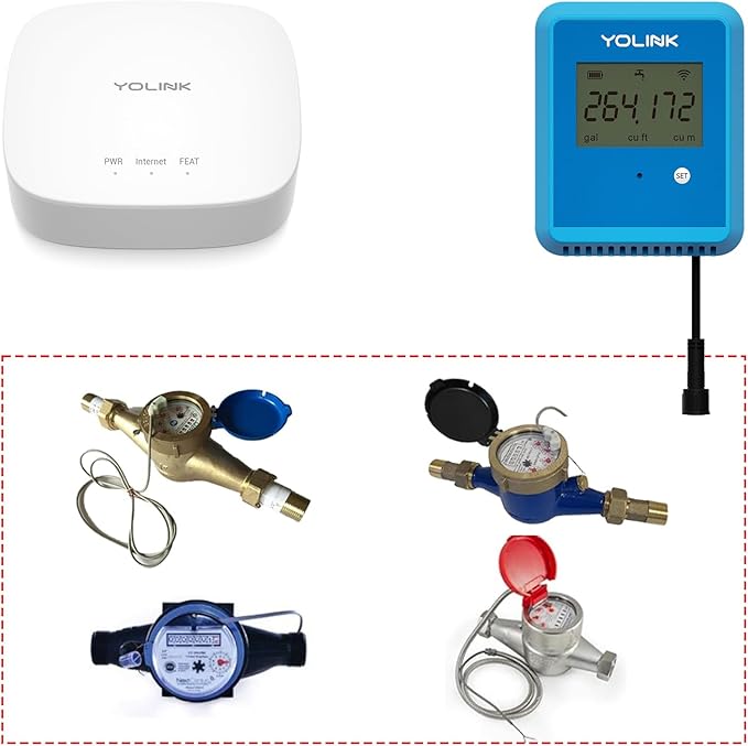 YoLink FlowSmart Smart Water Monitor and Leak Detection, Hub Included