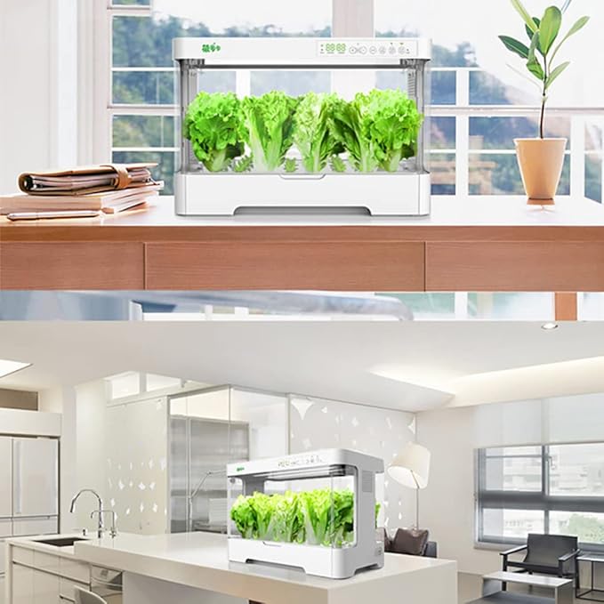 GeRRiT Hydroponics Growing System 30 Pods Indoor Herb Garden Kit with 20W LED Grow Light Automatic Timer Germination Kits 4L Water Tank Smart Garden Planter for Home, Kitchen, Gardening