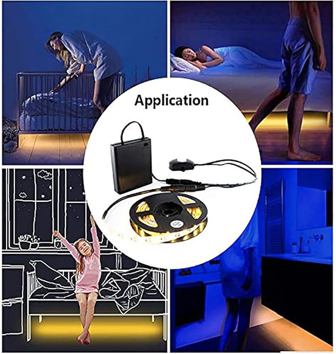 RGBZONE Automatic Mini 5A PIR Infrared Motion Sensor Detector Switch for LED Strip Light + Female Male DC Power Connector