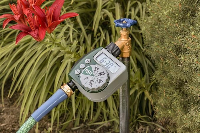 Orbit 61014 Automatic Garden Box Irrigation System - Complete 64 Sq Ft Coverage Kit with Digital Hose Timer & Quick-Connects