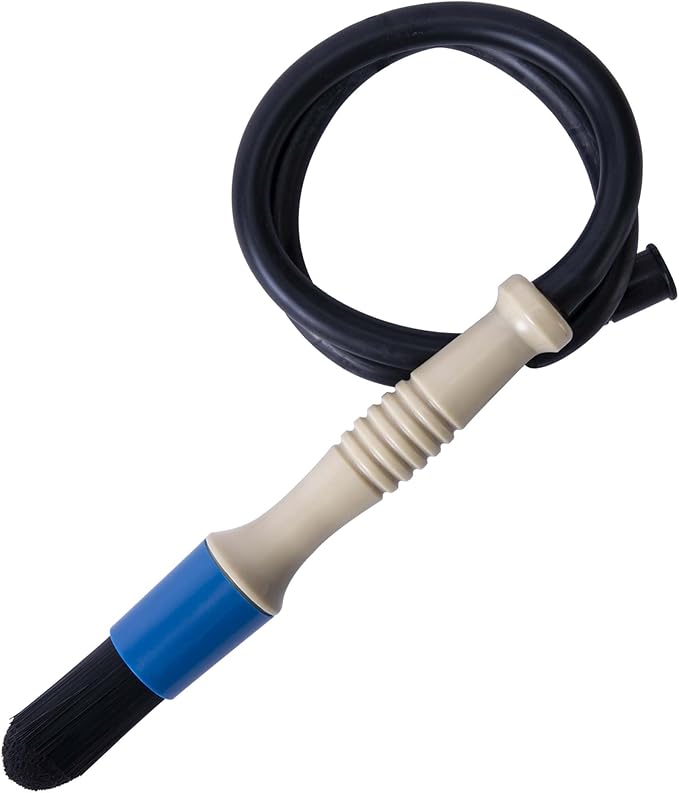 moonoom Parts Washer Brush with Hose- Wear Resistant Parts Cleaning Brush with 31 Inch Long Hose- Parts Cleaner Flow Through Replacement Brush for Parts Cleaning
