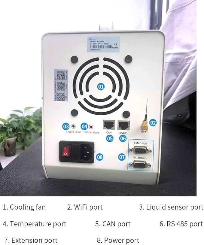 Kamoer High Flow 6L/min Peristaltic Pump Stepper Motor 100V~240V AIP(upgraded by UIP) Intelligent WiFi Variable Speed Liquid Dosing Pump Touch Screen Digital Control