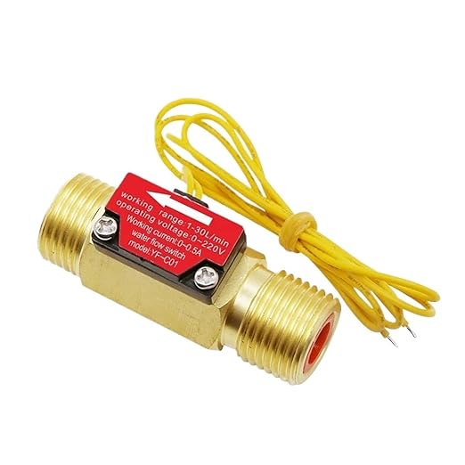 High Precision Digital Flow Meter G1/2 YF-C01 4-Point Water Flow Switch Flow Sensor Flow Meter 1.5-30L/Min Switch Control Flow Meter