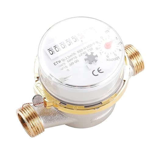 Flow Sensor Meter Digital Pipeline Water Flow Smart Home Mechanical Rotary Wing Water Meter Type E Pointer Digital Cold Water Meter