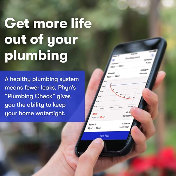 Phyn Smart Water Assistant: DIY-Installed Smart Home Water Usage Monitor & Leak Detector (Compatible with Alexa)