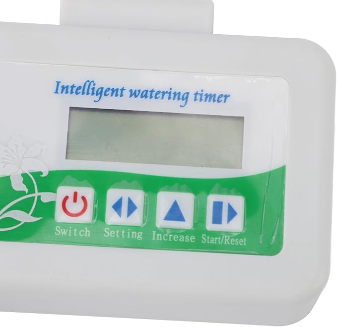 Smart Watering Timer, Automatic Solar Powered Irrigation System with Adjustable Timing for Gardens, Farmland, Lawns