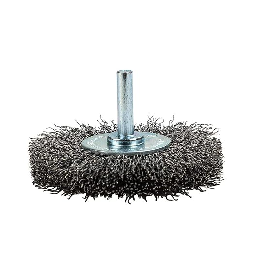 Forney 72254 Wire Wheel Brush, Coarse Crimped with 1/4" Round Shank, 3" (Pack of 6)