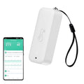 WiFi Hygrometer Thermometer Sensor, Wireless Smart Temperature Humidity Monitor with Remote App Notification Alert, for Home, Greenhouse White (1pack)