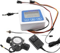 Smart Digital Water Flow Meter Set LCD Flow Rate Monitor Inline Electronic Flow Sensor with Temperature Display G1 G1/2 G3/4 (G1)