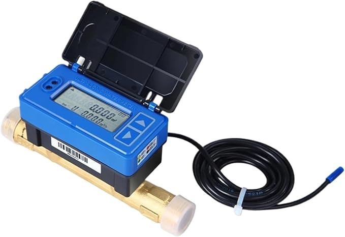 Water Sensor, Flowmeter, Digital Ultrasonic Water Meter RS485 Flow Remote Transmission Wireless Smart Tap Agricultural Irrigation ,RV Water Heater(DN20)